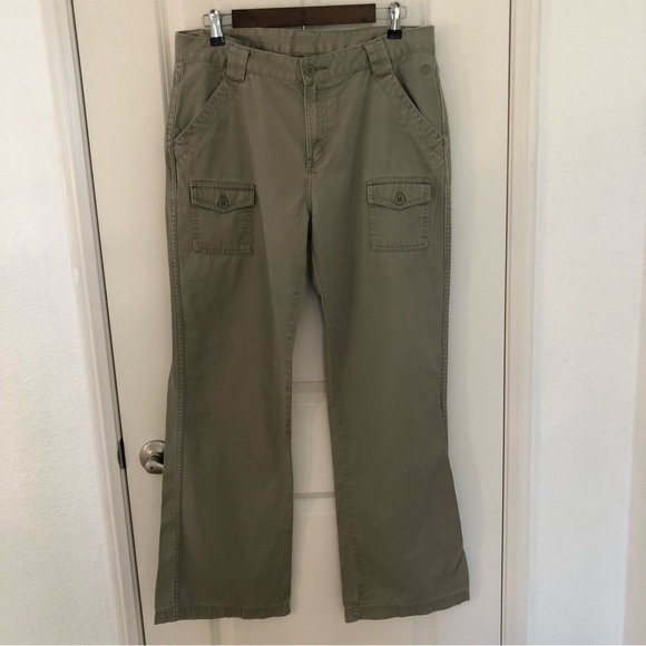 The North Face Pants - The North Face A5 Series cotton khaki Flare Pants Size 12 Cargo outdoor hiking